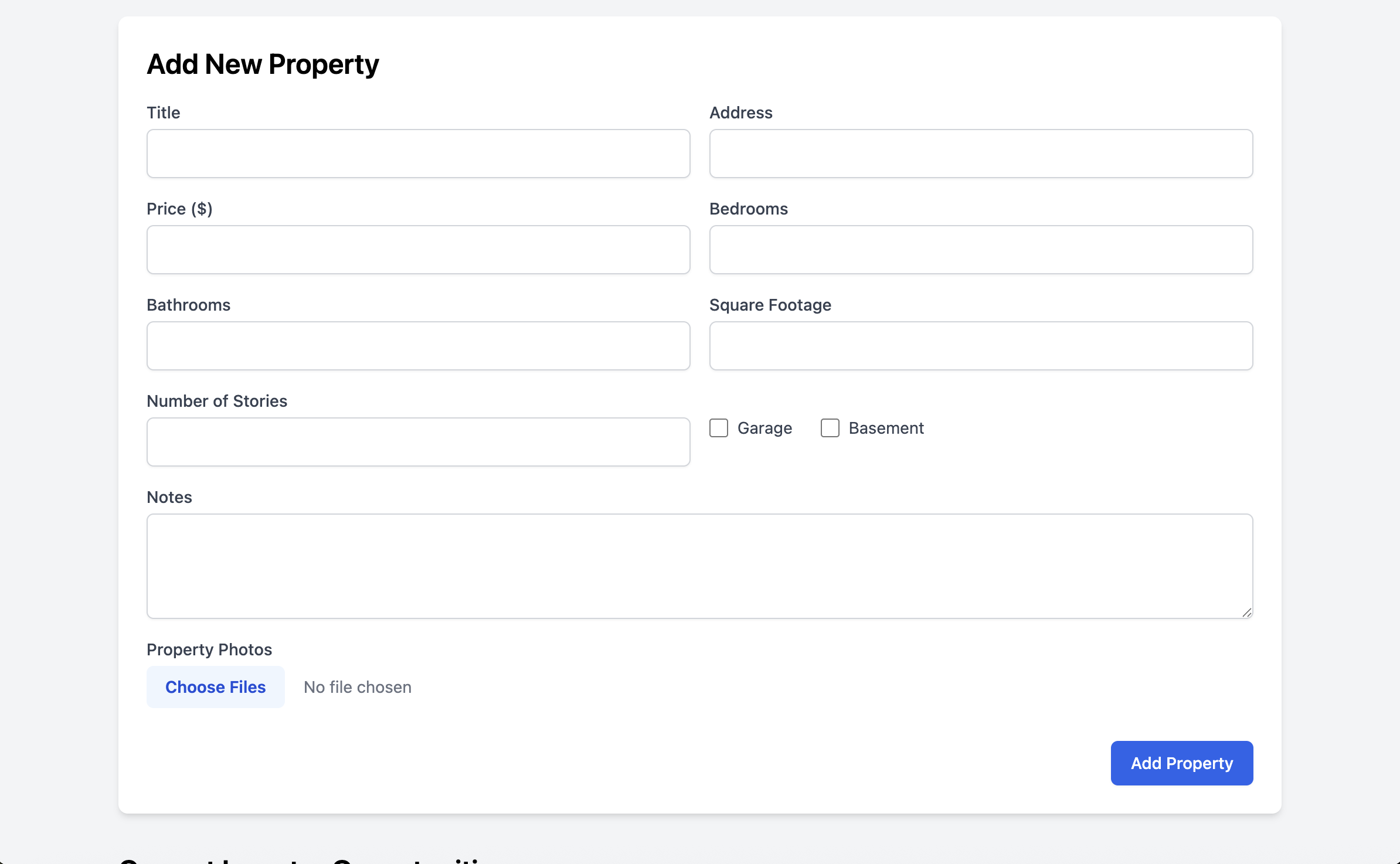 Real Estate Website